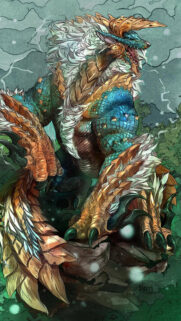 Fierce Zinogre Monster Hunter Fantasy Art Mobile Wallpaper