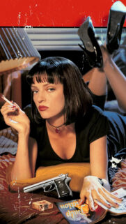 Mia Wallace Pulp Fiction Iconic Portrait Mobile Wallpaper