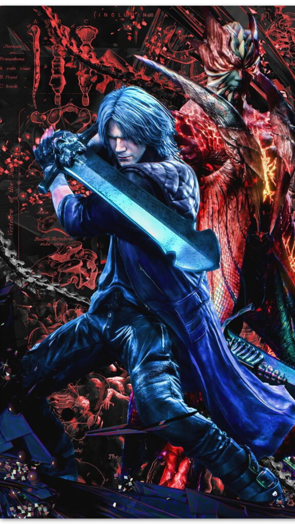 Dante Devil May Cry Action Style HD Mobile Wallpaper