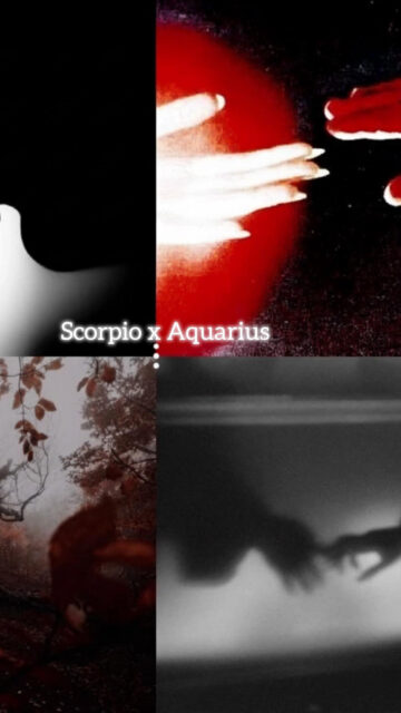 Scorpio x Aquarius Zodiac Compatibility and Cosmic Connection Aesthetic Wallpaper