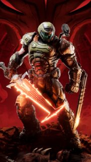 Doom Slayer Sentinel Armor Mobile Wallpaper