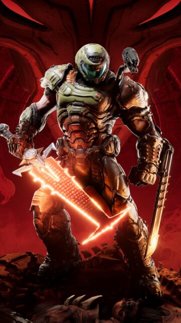 Doom Slayer Sentinel Armor Mobile Wallpaper