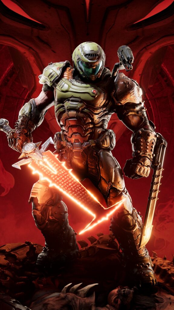 Doom Slayer Sentinel Armor Mobile Wallpaper
