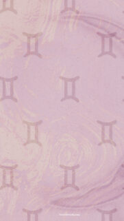 Gemini Zodiac Sign Celestial Aesthetic Pink Marble Mobile Wallpaper