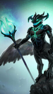 Cosmic Abyss Centaur Warrior Phone Wallpaper