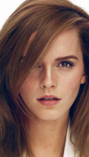 Stunning Emma Watson Close-Up Portrait Mobile Wallpaper