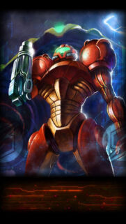 Samus Aran Varia Suit Cosmic Mobile Wallpaper