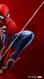 Insomniac Marvel Spider-Man Action Pose Mobile Wallpaper