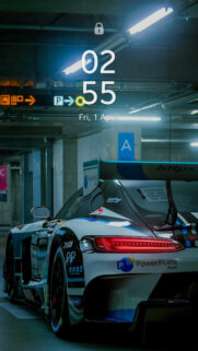 Mercedes-AMG GT3 Racing Car Parking Mobile Wallpaper