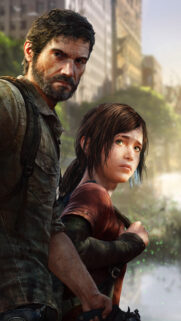 Joel and Ellie Post-Apocalyptic Mobile Wallpaper