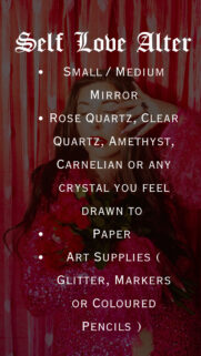 Self Love Altar Ritual Guide for Manifesting Inner Beauty and Confidence Wallpaper