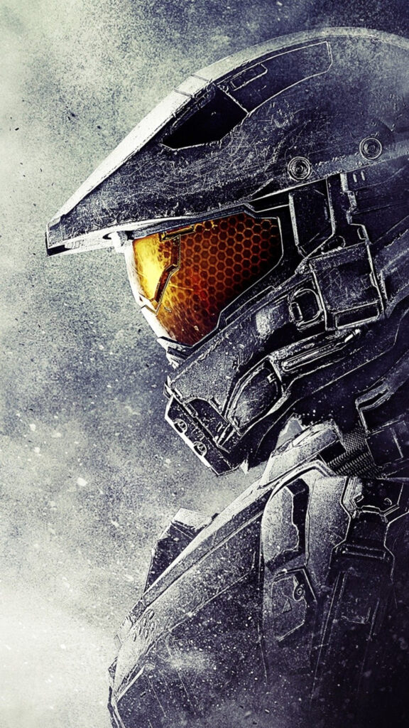 Master Chief Spartan Helmet Halo 4K Mobile Wallpaper