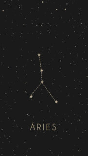 Aries Constellation Aesthetic Design for Spiritual Zodiac Wallpaper
