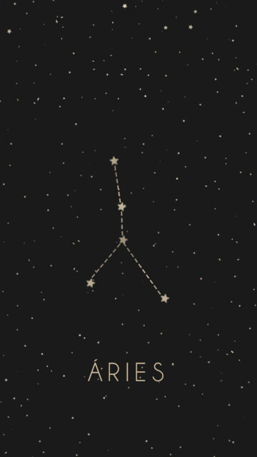 Aries Constellation Aesthetic Design for Spiritual Zodiac Wallpaper