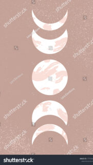 Minimalist Moon Phase Spiritual Aesthetic Energy Phone Wallpaper