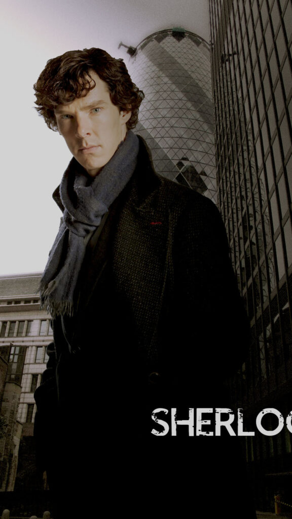 Benedict Cumberbatch as Sherlock Holmes Mobile Wallpaper