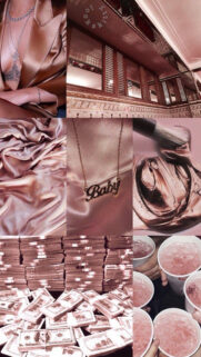Luxury Lifestyle Aesthetic Vision Board and Manifestation Wallpaper