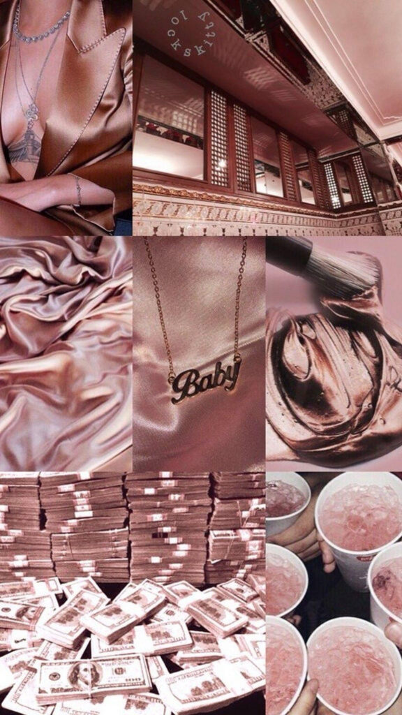 Luxury Lifestyle Aesthetic Vision Board and Manifestation Wallpaper