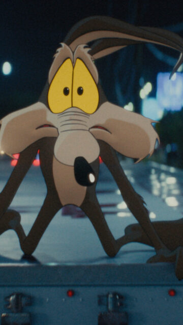 Wile E Coyote Night Urban Adventure 4K Mobile Wallpaper