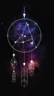 Capricorn Zodiac Constellation Sacred Geometry Cosmic Phone Wallpaper
