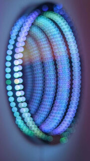 Abstract Infinite Blue Light Tunnel Mobile Wallpaper