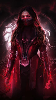 Scarlet Witch Mortal Kombat Mashup Mobile Wallpaper