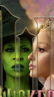 Wicked Movie Character Split Portrait Mobile Wallpaper