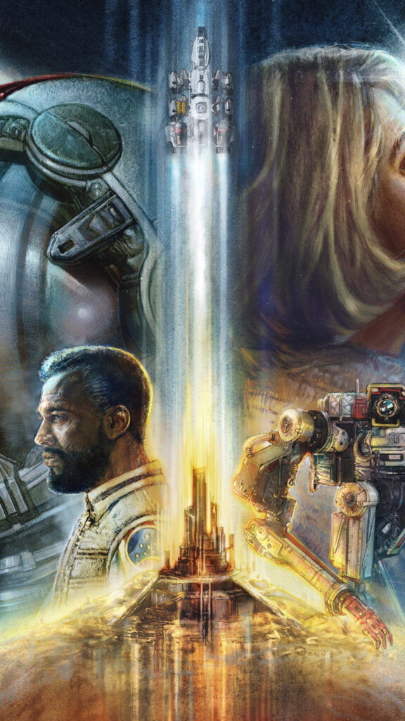 Starfield Sci-Fi Space Adventure Mobile Wallpaper