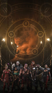 Diablo II Resurrected Heroes Fantasy Art Mobile Wallpaper