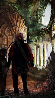 A Plague Tale Innocence Characters in Ruined Cathedral Mobile Wallpaper