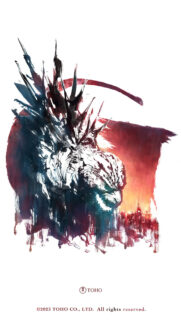 Godzilla Minus One Abstract Art Mobile Wallpaper