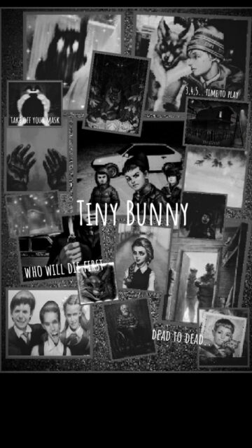 Tiny Bunny Aesthetic Horror Mobile Wallpaper