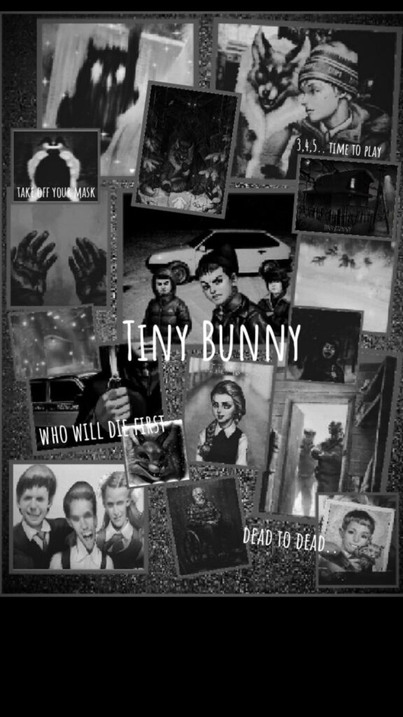 Tiny Bunny Aesthetic Horror Mobile Wallpaper