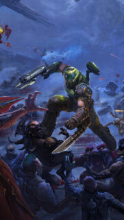 Doom Slayer Combat Action Mobile Wallpaper