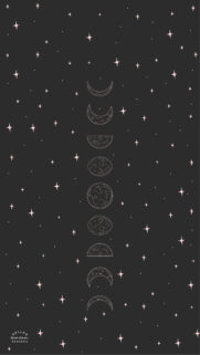 Minimalist Pink Moon Phase Spiritual Celestial Energy Phone Wallpaper