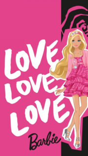 Barbie Pink Illustration Aesthetic Mobile Wallpaper