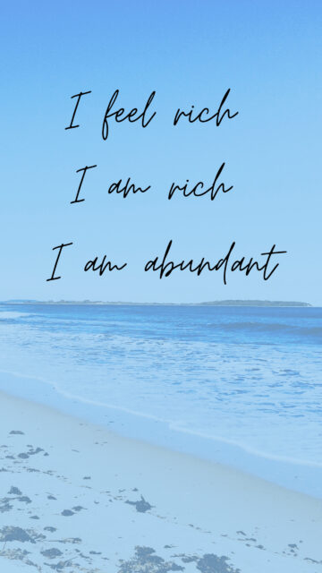 Abundance Manifestation Affirmation Vision Board Aesthetic Wallpaper