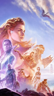 Aloy and Companions Horizon Forbidden West Mobile Wallpaper