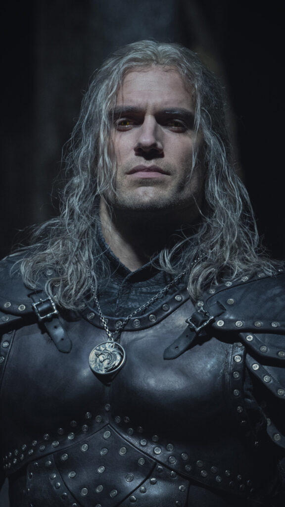 Henry Cavill as Geralt of Rivia Dark Fantasy Mobile Wallpaper
