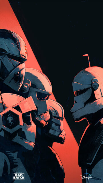 The Bad Batch Contrast Star Wars Mobile Wallpaper