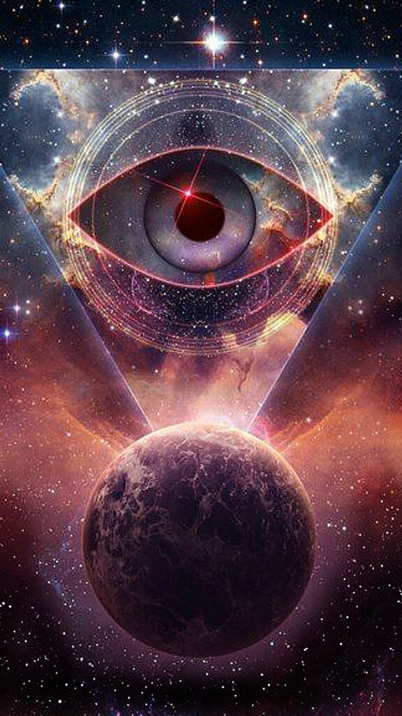 Third Eye Awakening Cosmic Energy and Spiritual Enlightenment Wallpaper