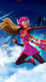 Honey Lemon Dynamic Action Suit Mobile Wallpaper
