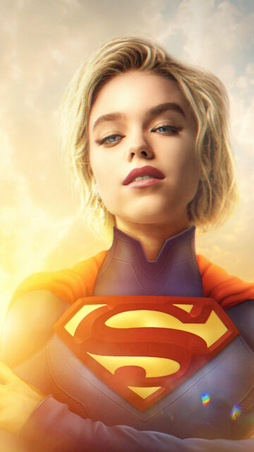 Supergirl Cinematic Close Up Portrait Mobile Wallpaper