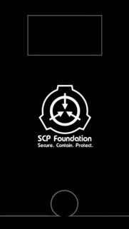 SCP Foundation Logo Minimalist Dark Mobile Wallpaper