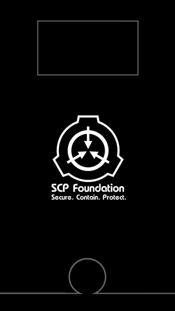 SCP Foundation Logo Minimalist Dark Mobile Wallpaper