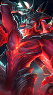 Aatrox League of Legends Red Demon Mobile Wallpaper