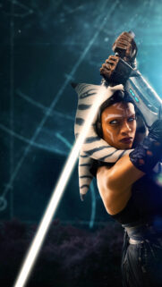 Ahsoka Tano Lightsaber Warrior 4K Mobile Wallpaper