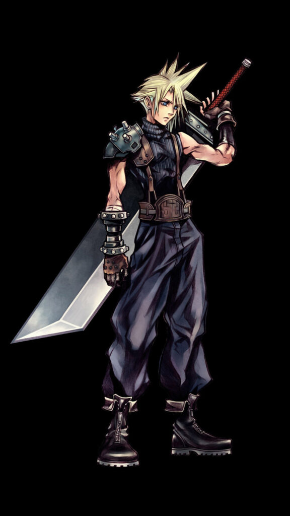 Cloud Strife Final Fantasy VII Remake Style Mobile Wallpaper