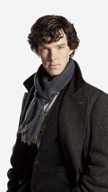 Sherlock Holmes Portrait Mobile Wallpaper