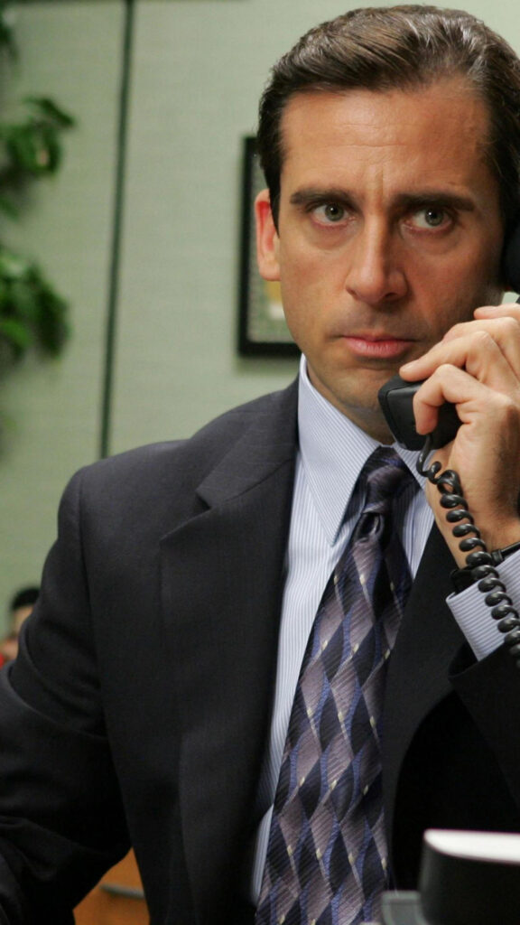 Michael Scott The Office Serious Look Mobile Wallpaper